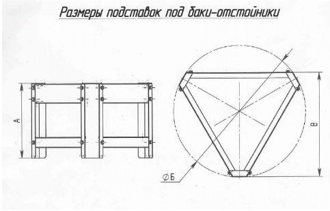 Подставка для бака-отстойника 35 л купить