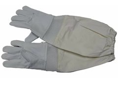 Перчатки кожаные с нарукавниками, вентилируемые -1001 Размер L купить