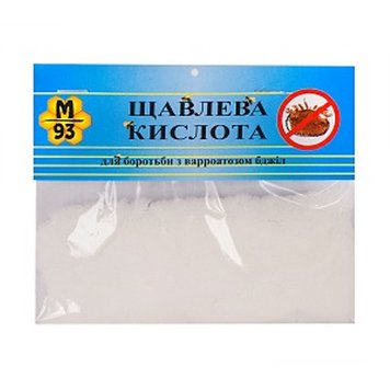 Кислота ЩАВЛЕВА, порошок 20 г (для лікування ВАРОАТОЗУ БДЖІЛ екологічно чистим способом), Україна купити