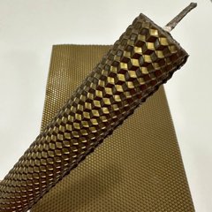 Кольорова вощина для виготовлення свічок, лист 41х26 см, чорне золото