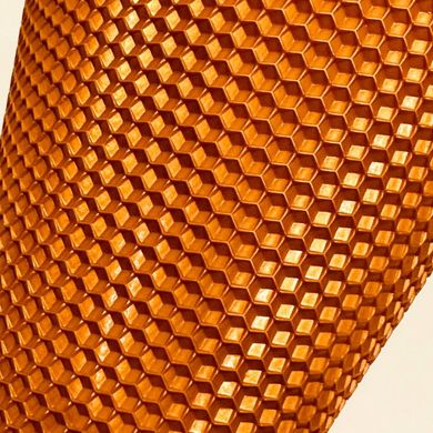 Цветная вощина для изготовления свечей, лист 41х26 см, оранжевое золото