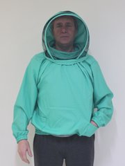 Куртка пчеловода Евро, с защитной маской, габардин, размер 50-52 купить
