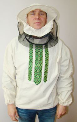 Куртка бджоляра з маскою, натуральна бавовна (бязь) розміри 46-48 купити