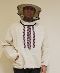 Куртка пчеловода с маской Вышиванка, натуральный хлопок (двунитка) размер купить