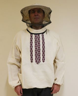 Куртка пчеловода с маской Вышиванка, натуральный хлопок (двунитка) размер 50-52 купить