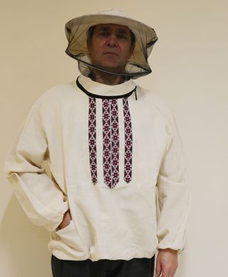 Куртка бджоляра з маскою Вишиванка, натуральна бавовна (двунитка) розмір 50-52 купити