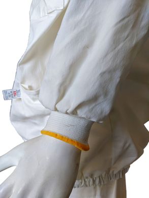 Куртка пчеловода (котон), со съемной классической маской, желтой молнией, р.XL, Турция (В-3) купить