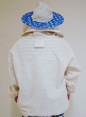 Куртка пчеловода с маской на двойной змейке, хлопок, размер 62-66 купить