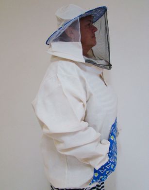 Куртка бджоляра з маскою на подвійний змійці, бавовна, розмір 62-66 купити