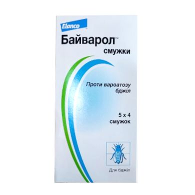 БАЙВАРОЛ 4 смужки (1 блістер) - проти вароатозу бджіл (Німеччина) купити