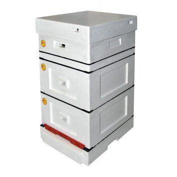 Улей пенополистирол Рута на 10 рамок с гигиеническим дном некрашеный Lyson W101100A купить